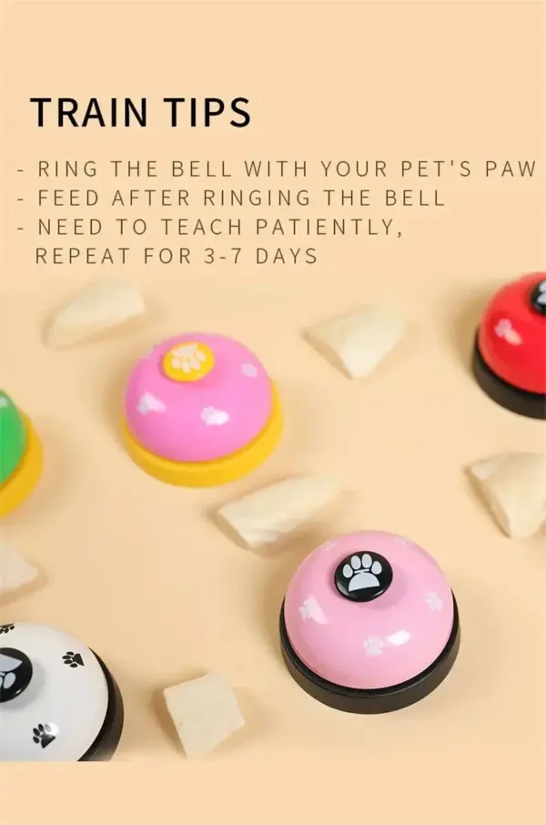 Hunde trainieren Glocken Katze Mahlzeit Glocke Welpen Fütterung Anruf Glocke Kind Hand Fähigkeit Training interaktive Katzen Spielzeug Haustier Training Knopf - Image 19