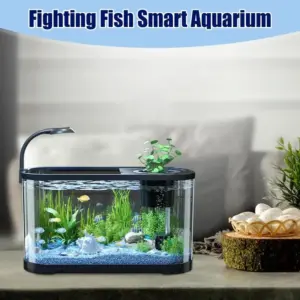 Aquarium Kit Small Beginner Fish Tank Decorative Fish Tank For Terrapin Tortoise Turtle Household Clear Aquarium