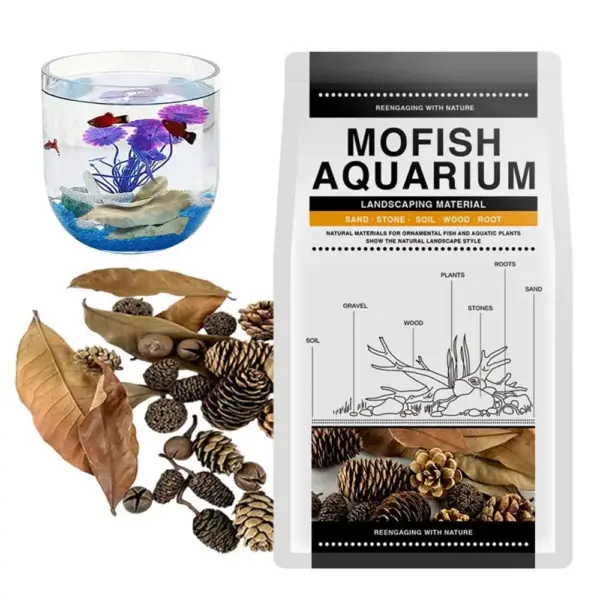 Aquarium Alder Cones Natural Fish Tank's pH Lowerer Aquarium Decorations & Accessories Multifunctional Fish Tanks Botanicals - Image 7