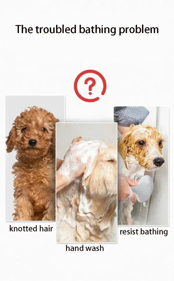 Haustierbürste Katze Hund Badebürste Haustier Hund Katze Massagebürste Hundemassagebad Katze Scheuerbürste Duschhandschuh Reinigungsprodukte Handschuhe - Image 12