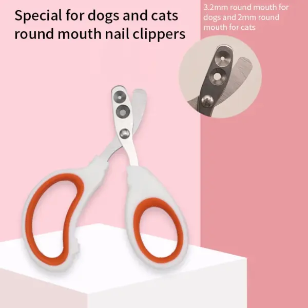 Professionelle Katzen-Nagelknipser für kleine Katzen und Hunde, Edelstahl, Welpenkrallenschneider, Haustier-Nagelpflege-Knipser, Trimmer - Image 4