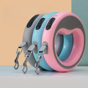 Automatic Retractable Dog Leash - Wear-resistant Pet Lead for Poodle Bichon Corgi Walking & Outing