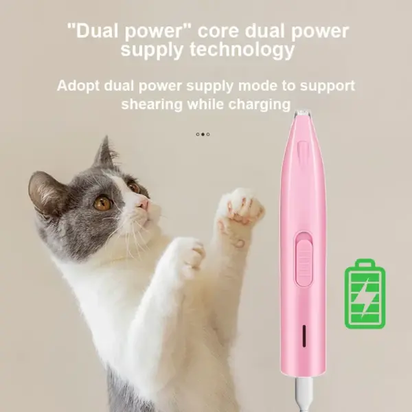 Hund Haar Trimmer Elektrische Hund Cutter Professionelle Pet Fuß Haar Trimmer Katze Pflege Friseur Schere Butt Ohr Pedikator - Image 3