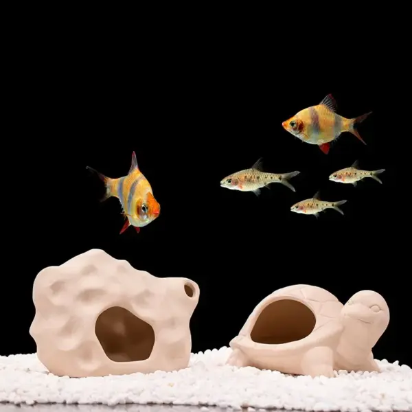 Ton Aquarium Dekoration Keramik Aquarium Landschaftsbau Garnelen Shelter Laiwung Tank Zucht Haus Höhle Keramik Topf Ornamente - Image 3