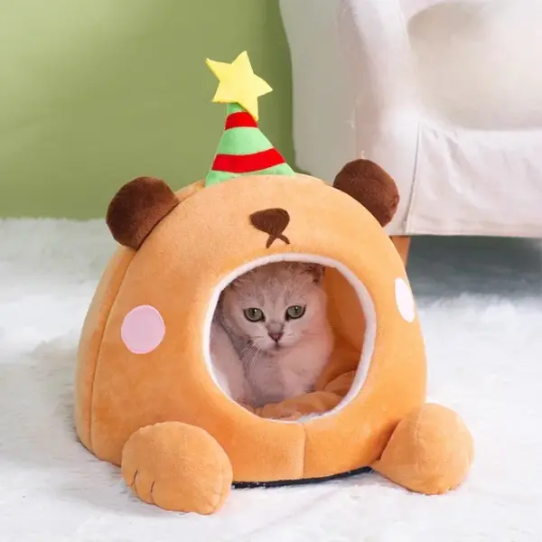 Faltbare Haustierhaus-Welpenhüttenmatte für Hunde, Tiere, Katzen, Kätzchen, Nest, kleine Hunde, Korb, Teddy, Chihuahua, Katzenbetten 2025, - Image 2