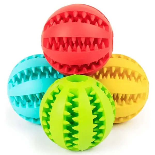 Hund Spielzeug Ball Interaktive Gummi Bälle Welpen Kauen Spielzeug Haustier Zahn Reinigung Ball Katzen Haustiere Lebensmittel Behandeln Feeder Silikon Bälle Spielzeug - Image 25