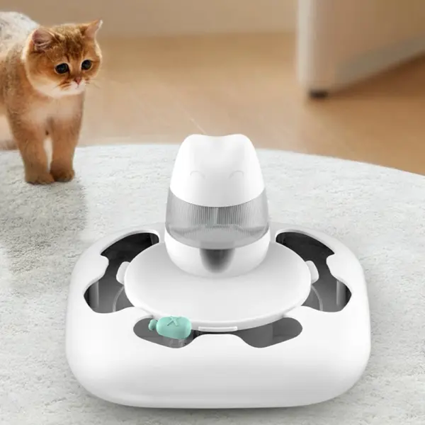 Katzen und Hunde spielen Partner Raubtier maschine interaktive Haustier Katze Spielzeug Puzzle Slow Food Training USB Aufladen Katzen futter Spielzeug Haustier sup - Image 17