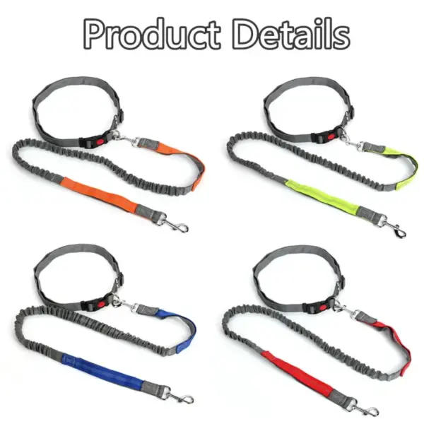 Retractable Dog Leash with Adjustable Waist Rope Hand Free Running Jogging Cycling Big Dogs Pet Elasticity Lead Pet Supplies - Image 6