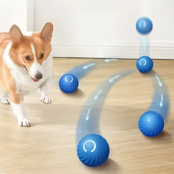 Haustier Spielzeug Ball Automatische Moving Hund Spielzeug Ball Smart USB Springen Rotierenden Interaktive Hund Kauen Spielzeug Ball für Welpen Ball Spielzeug - Image 3