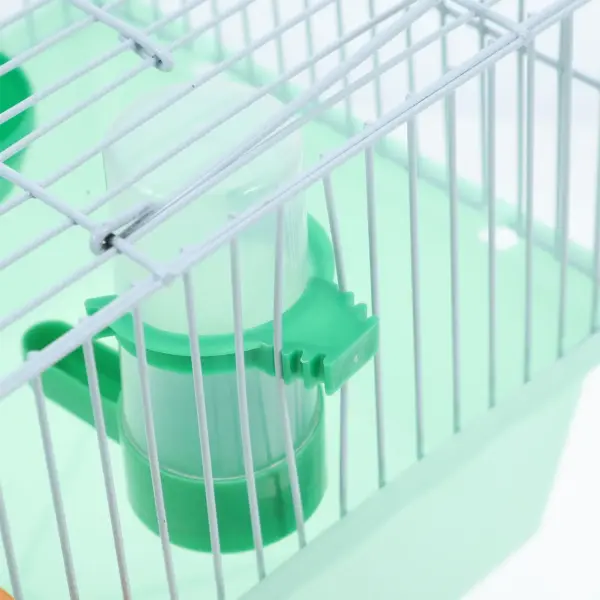 Portable Bird Cage for Travel Small Iron Parakeet Lovebird Cages Perch Food Box Water Dispenser Durable ABS Spacious Outdoor - Image 5
