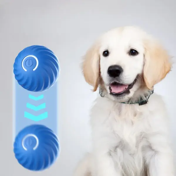 Haustier Spielzeug Ball Automatische Moving Hund Spielzeug Ball Smart USB Springen Rotierenden Interaktive Hund Kauen Spielzeug Ball für Welpen Ball Spielzeug - Image 2