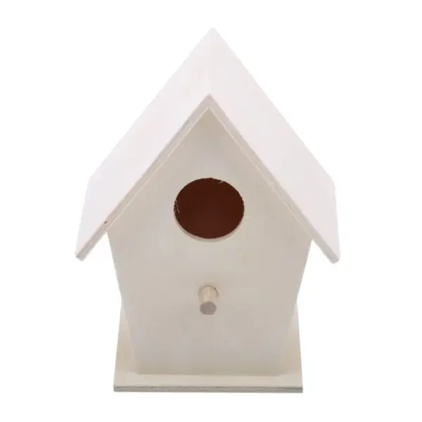 Wooden Mini Bird Cage Outdoor Hanging Birdhouse Box Garden Bird Cages Home Yard Decoration Bird Products Wooden Bird Parrot Nest - Image 6