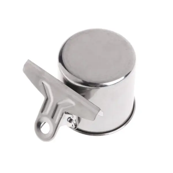 Stainless Steel Birds Parrot Feeder Round  Aviary Pet Food Water Feeding Bowl - Image 5