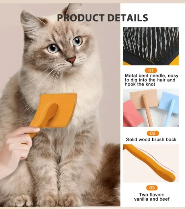 Pet Slicker Brush For Dog Dematting Removal Remover Slicker Tool Dog Brush Pet Cleaning Grooming Cat Hair Comb - Image 17
