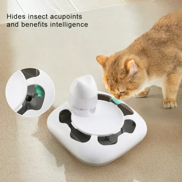 Katzen und Hunde spielen Partner Raubtier maschine interaktive Haustier Katze Spielzeug Puzzle Slow Food Training USB Aufladen Katzen futter Spielzeug Haustier sup - Image 2