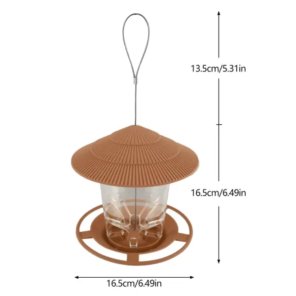Bird Feeder For Outdoors Hanging Heavy Duty Weather Resistance Wild Bird Feeder Ideas For Bird Lovers Food Container With Rope - Image 8