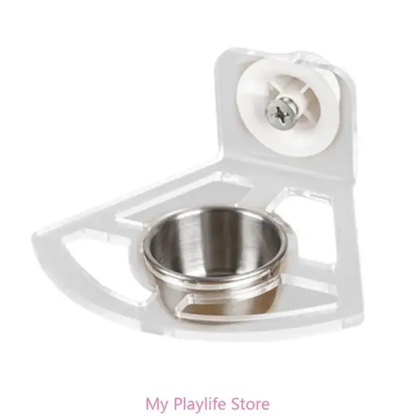 Bird Feeding Bowl Feeding Box Pet Parrot Cage Feeder Parrot Feeder Cage for Budgies Canaries Cockatiels Finches - Image 9