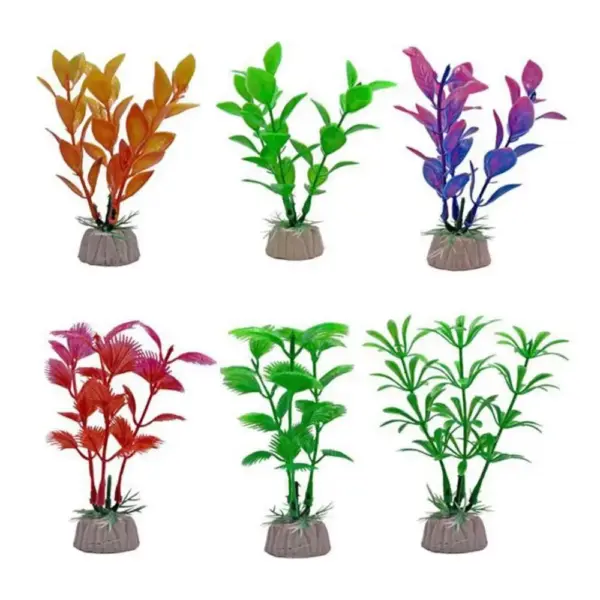 Artificial Aquarium Decor Plants Water Weeds Ornament Plastic Aquatic Plant Fish Tank Decorate Accessories Aquarium Accesories - Image 5
