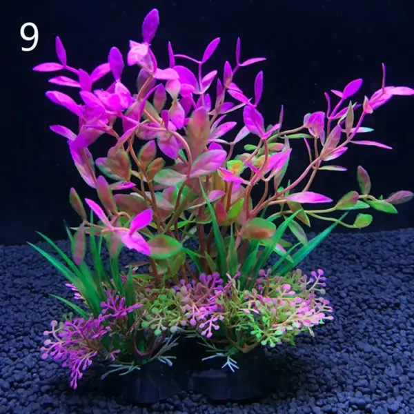 12 Kinds Artificial Aquarium Decor Plants Water Weeds Ornament Aquatic Plant Fish Tank Grass Decoration Accessories 14cm - Image 7