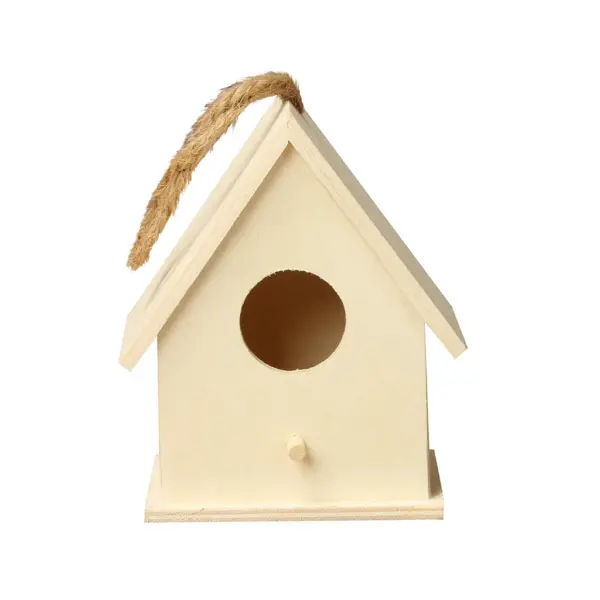Wooden Mini Bird Cage Outdoor Hanging Birdhouse Box Garden Bird Cages Home Yard Decoration Bird Products Wooden Bird Parrot Nest - Image 12