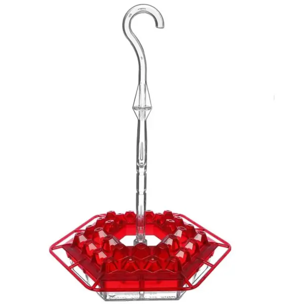 1pc Wild Bird Feeder Hanging Hexagonal Bird Feeder with Hook Hummingbird Feeder Garden Bird Feeder Pet Forest Water Dispenser - Image 8