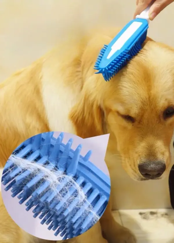 Dog Bathing Massage Brush Puppy Grooming Hair Remover Shower Combs Dog Soft Long Handle Bath Brush Cat Cleaning Accessories ﻿ - Image 11