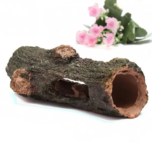 Aquarium Resin Hollow Tree Tunnel Cave Ornament Fish Shrimp Turtle Hiding Shelter Fish Tank Decorations Fishbowl Accessories - Image 2
