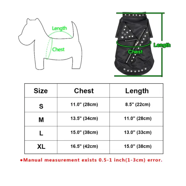 French Bulldog Dog Clothes Winter Leather Dog Coat Jacket Warm Pet Clothes For Small Large Dogs Cat Pug Clothing Ropa Para Perro - Image 8