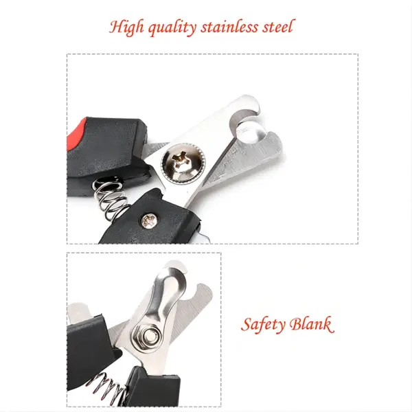 Haustier-Nagelknipser mit Sichel, großer Hunde-Nagelknipser, Edelstahl-Pflegeschere, Nagelknipser, multifunktionale Teddy-Katze - Image 4
