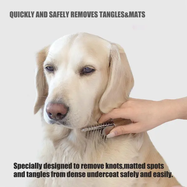 Gebogener Haustier knoten kamm Hunde kamm Hunde kamm Katzen schönheit Haaren tfernung Katzen kamm Haustier bedarf - Image 6
