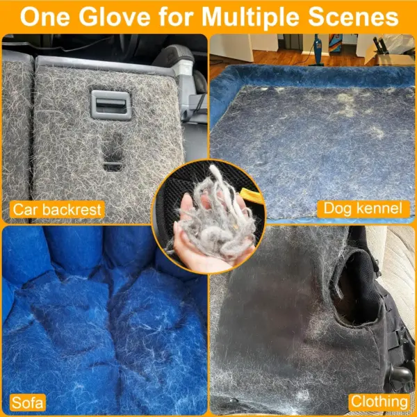 Doppelseitige Fellpflegehandschuhe, Katzenpflegehandschuhe, Fellpflegehandschuhe für Hunde beim Baden, vielseitige Fellpflegehandschuhe für Washi - Image 2