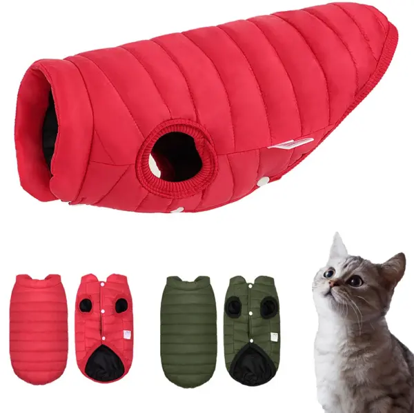 Winter Cat Clothes Warm Puppy Cats Coat Vest Soft Pet Down Jacket Outfit For Small Medium Dogs Cats Kitten Pets Costume Clothing - Image 14