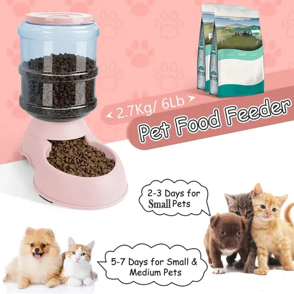 3,8 L Große Kapazität Pet Feeder Schüsseln Kleine Hundefutter Schüssel Automatische Wasser Dispenser Hund Katze Futter Wasser Schüssel Welpen haustier Zubehör - Image 12