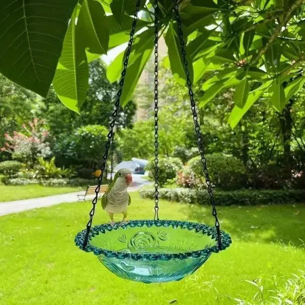 New Bird Flower Shaped Hanging Bird Feeder Birdbath For Garden Yard Farm Supplies Hummingbird Feeder Supplies Birdbath Bird Bath - Image 17