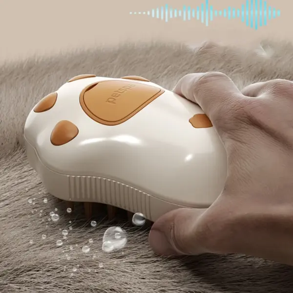 3-in-1 dampfige Haustier-Hundebürste, Katzen-Dampfbürste, elektrisches Spray, Katzenhaarbürste, Kamm, Massage, Hundesalon-Werkzeug, lose Haarzubehör - Image 2