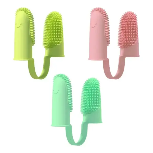 Pet Zwei-finger Zahnbürste Hund Katze Pet Liefert Zähne Reinigung Finger Set Oral Reinigung Werkzeuge Pet Zwei-finger zahnbürste Hund Katze - Image 10