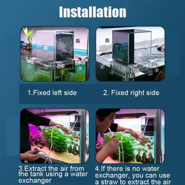 Creative Aquarium Tank Negative Pressure Fish Tank Ecological Aquascape Decoration Small Fish Beta Fish Tank Bowl Isolation - Image 4