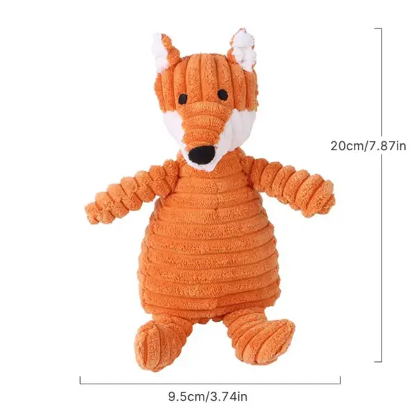 Quietschendes Hundespielzeug aus Plüsch, Eselform, Haustierspielzeug, bissfest, quietschendes Spielzeug für kleine und große Hunde, langlebiges Kauspielzeug für Backenzähne, Trainingsspielzeug - Image 7