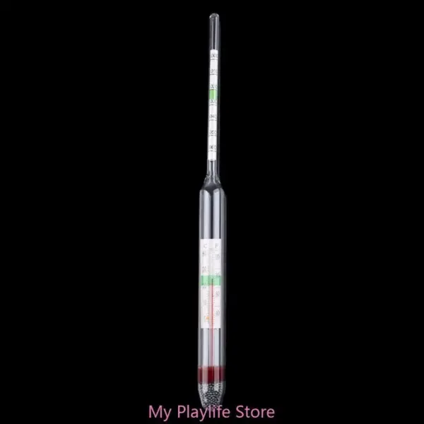 Aquarium Glass Hydrometer Fish Tank Water Temperature Thermometer for Saltwater Marine Aquariums 1.000-1.060