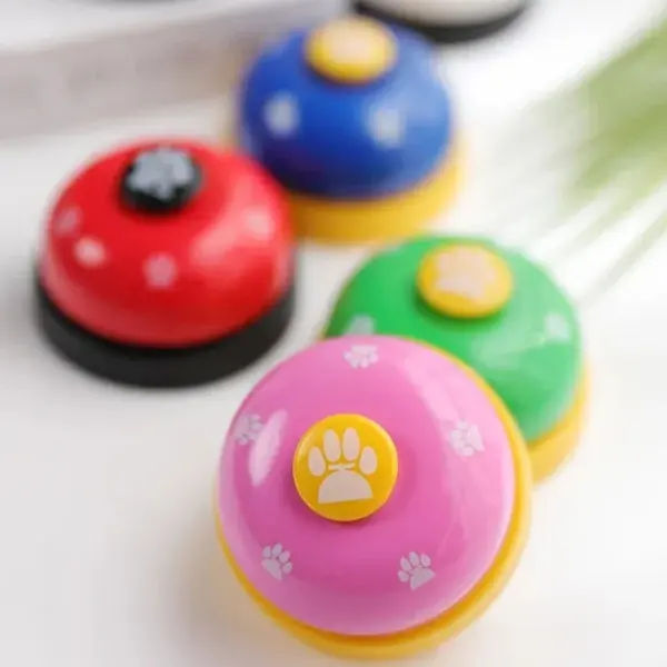 Hunde trainieren Glocken Katze Mahlzeit Glocke Welpen Fütterung Anruf Glocke Kind Hand Fähigkeit Training interaktive Katzen Spielzeug Haustier Training Knopf - Image 5