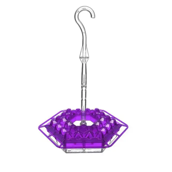1pc Wild Bird Feeder Hanging Hexagonal Bird Feeder with Hook Hummingbird Feeder Garden Bird Feeder Pet Forest Water Dispenser - Image 7
