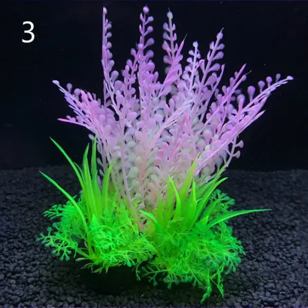 12 Kinds Artificial Aquarium Decor Plants Water Weeds Ornament Aquatic Plant Fish Tank Grass Decoration Accessories 14cm - Image 13