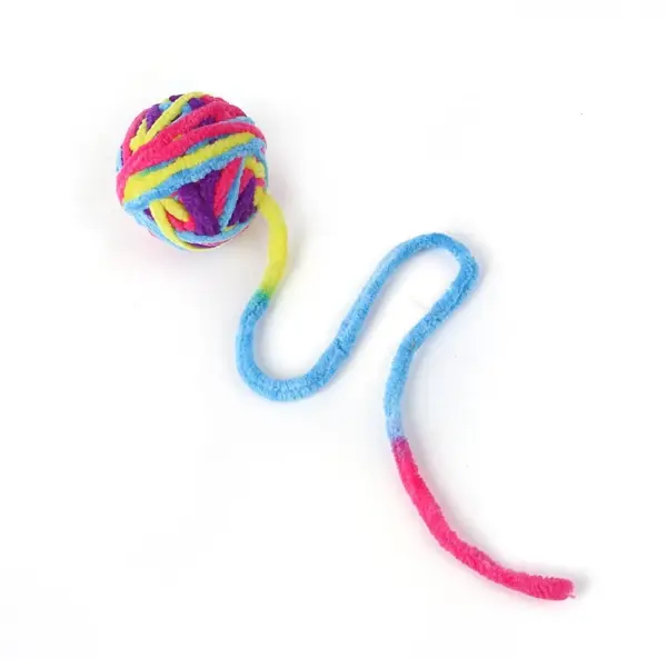 Dr.DC Katzenspielzeug für Haustiere sind selbstunterhaltend, zum Kauen und Necken von Katzen, Spielzeugbälle aus farbiger Wolle, Hundezubehör, Zappelspielzeug für Katzen, Zubehör - Image 11