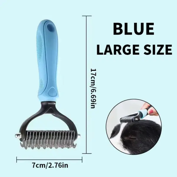 Ein doppelseitiger Knotenkamm für Haustiere, Hundekamm, Hundekamm, Katzenschönheit, Haarentfernung, Katzenkamm, Heimtierbedarf - Image 7
