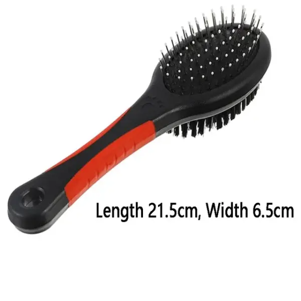 Double Sided Dog Brush Two Sided Pin Bristle Pet Brush Pet Hair Comb Dense Bristle Brush Deshedding Dog Brush Dog Pin Brush - Image 8