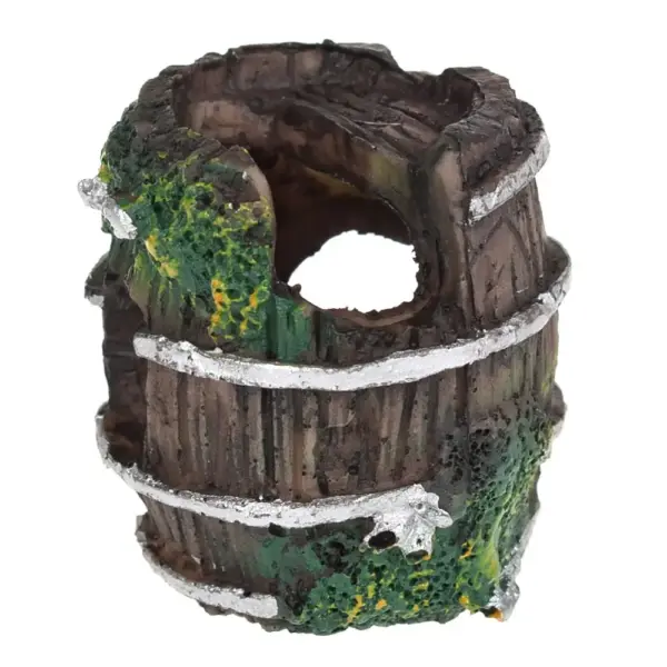 Aquarium-Ausrüstung, Zubehör, Glas, Aquarium, Landschaftsbau, Dekoration, Kunstharz, Kunsthandwerk, künstliche antike Fässer, Aquarium-Dekoration - Image 10