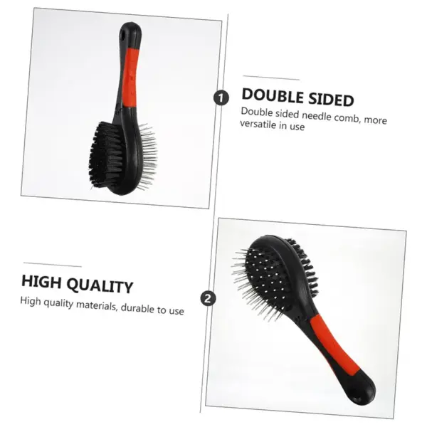 Double Sided Dog Brush Two Sided Pin Bristle Pet Brush Pet Hair Comb Dense Bristle Brush Deshedding Dog Brush Dog Pin Brush - Image 12