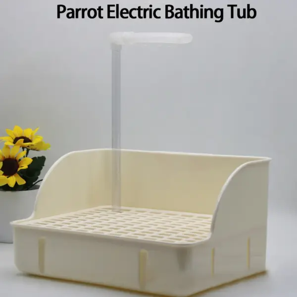 Bird Bathing Tub Shower Box Automatic Parrot Bath Fountain Multipurpose Bird Bathtub With Multiple Faucets For Birds Cleaning - Image 3