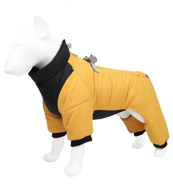 Dog Clothes Four Feet Clothing Warm Winter Coat Reflective Rainproof Dog Clothes Windproof Overall for Dogs Pet Cotton Clothes - Image 21