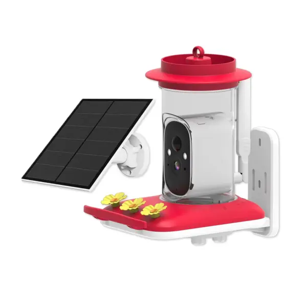 Smart Bird Feeder with Camera 1080P HD Camera Solar Panel Low Power Night Vision IPX6 Waterproof 4G or WIFI Connect - Image 7